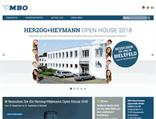 Tablet Screenshot of mbo-folder.com
